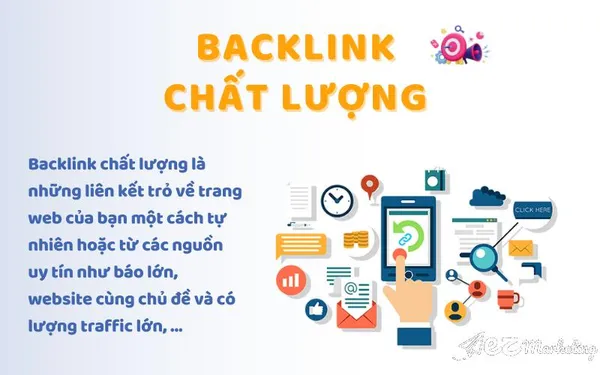 Backlink - Đặt backlink từ các nguồn uy tín